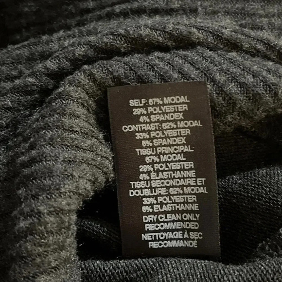 Anthropologie Amadi V Neck Oversized 1/2 Sleeve Preppy Classic Boho Grey Top Nwt - Picture 5 of 8